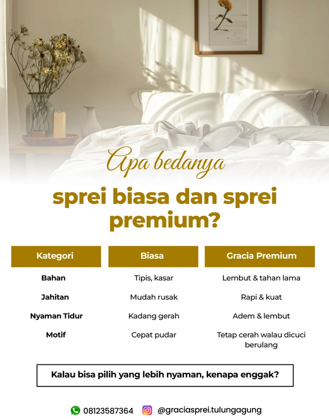 <p>Sekilas keliatan mirip, tapi kualitasnya beda j
